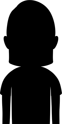 匿名の一般女性のイラスト 黒色 フォトスク 無料のフリー高画質写真素材画像
