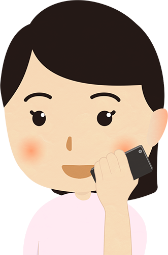 携帯電話 スマートフォン で話す女性のイラスト フォトスク 無料のフリー高画質写真素材画像