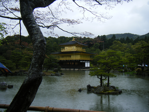 雨の金閣寺 1の高画質画像