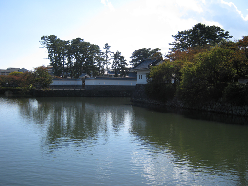 小田原城のほとりの高画質画像