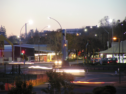 ニュージーランドの街並みの高画質画像