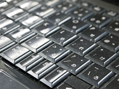 パソコンのキーボードの高画質画像