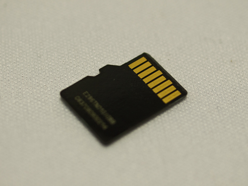 microSDメモリーカードの高画質画像