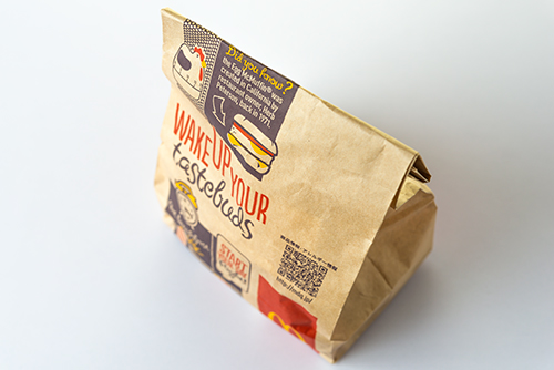 ハンバーガー店の紙袋 1の高画質画像