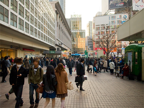 渋谷駅前の高画質画像
