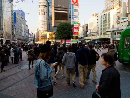渋谷ハチ公口の高画質画像
