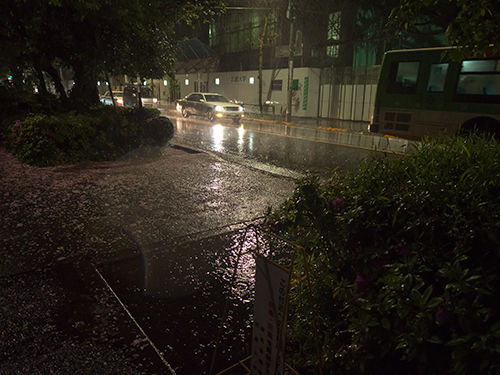 雨が降った夜道 9の高画質画像