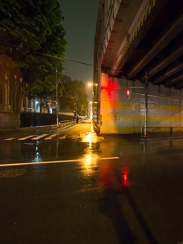 雨が降った夜道 20の高画質画像