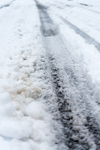 雪の道路 1の高画質画像