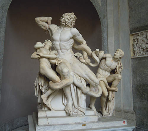 ラオコーン群像、バチカン美術館の高画質画像