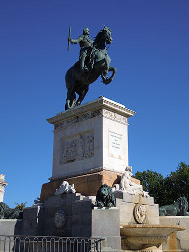 フェリペ4世の騎馬像の高画質画像