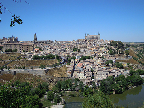 スペインの高台からの眺めの高画質画像