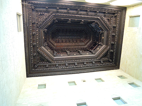 バルセロナ大聖堂、天井の高画質画像