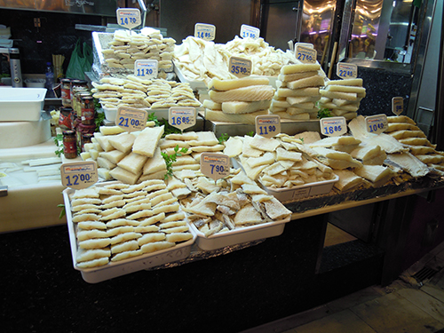バルセロナの食品市場の高画質画像