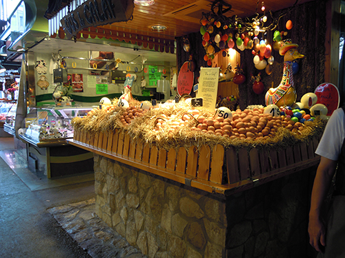 バルセロナの卵売りの高画質画像