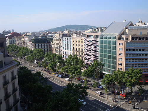 ミラ邸の屋上からの眺め、バルセロナ 1の高画質画像
