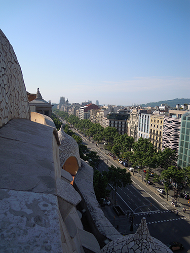 ミラ邸の屋上からの眺め、バルセロナ 5の高画質画像