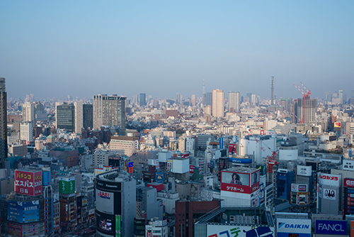 ニコンプラザからの新宿の眺めの高画質画像