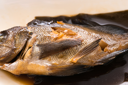 魚の煮物の高画質画像