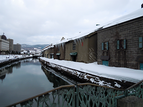 冬の小樽運河の高画質画像