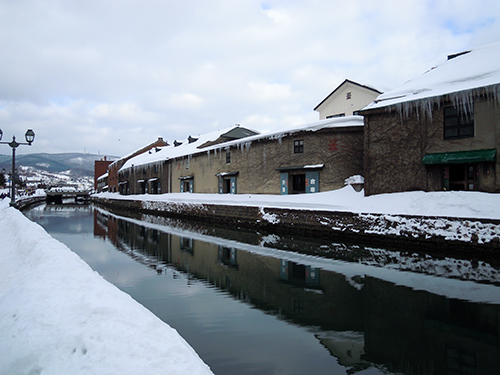 冬の小樽運河 1の高画質画像