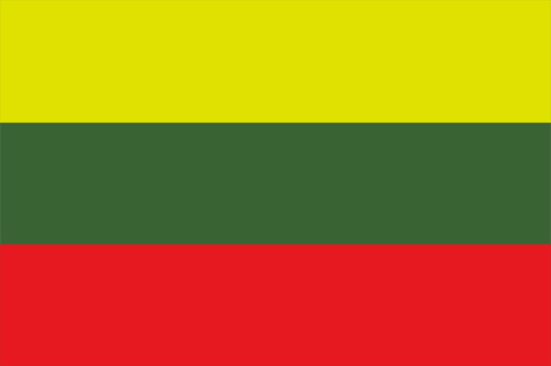 リトアニアの国旗の高画質画像