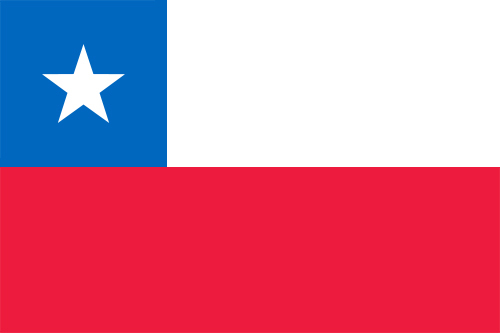 チリの国旗の高画質画像