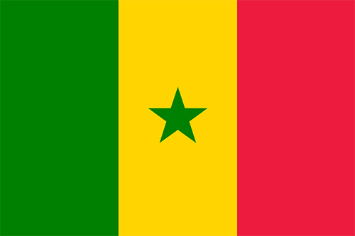 セネガルの国旗の高画質画像