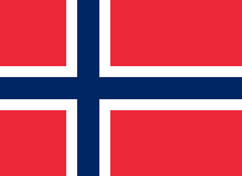 ノルウェーの国旗の高画質画像