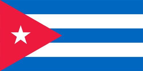 キューバの国旗の高画質画像
