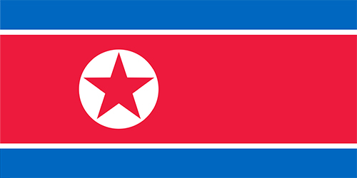 朝鮮民主主義人民共和国(北朝鮮)の国旗の高画質画像