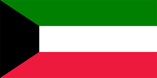 クウェートの国旗の高画質画像