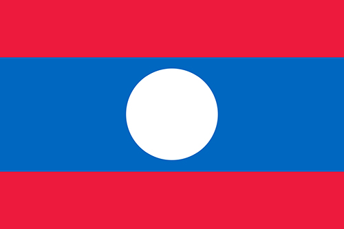 ラオスの国旗の高画質画像