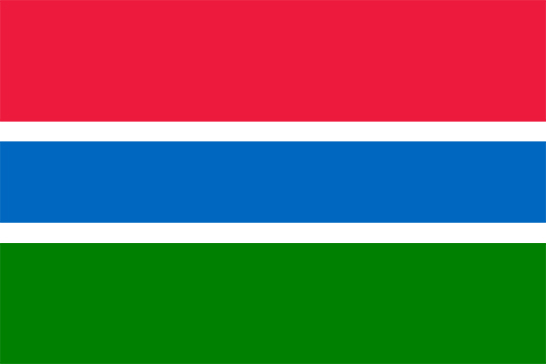 ガンビアの国旗の高画質画像