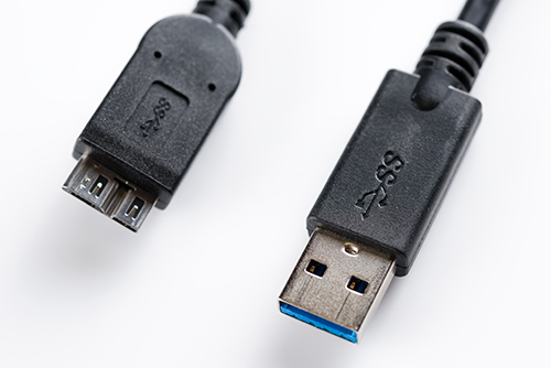 USB3.0のケーブルの高画質画像