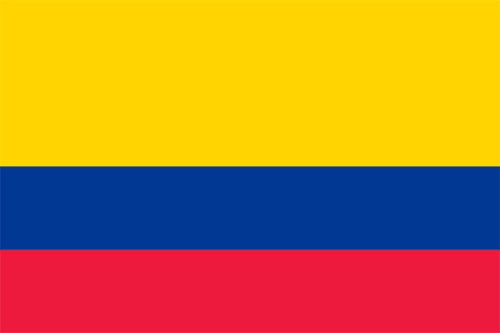 コロンビアの国旗の高画質画像