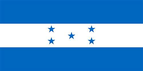 ホンジュラスの国旗の高画質画像