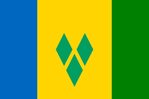 セントビンセント・グレナディーンの国旗の高画質画像