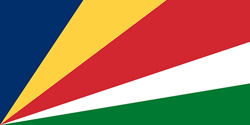 セーシェルの国旗の高画質画像