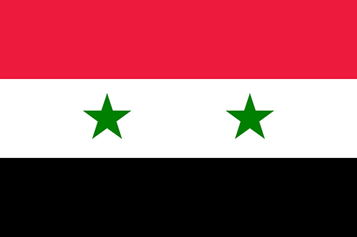 シリアの国旗の高画質画像