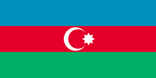 アゼルバイジャンの国旗の高画質画像