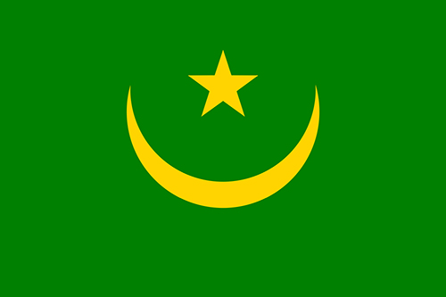 モーリタニアの国旗の高画質画像