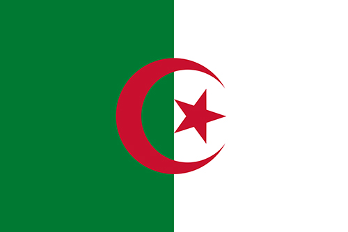 アルジェリアの国旗の高画質画像
