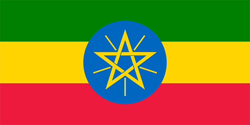 エチオピアの国旗の高画質画像