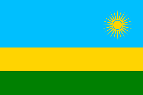 ルワンダの国旗の高画質画像
