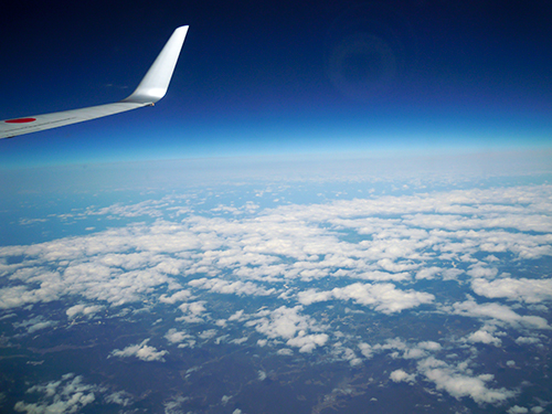 飛行機からの眺めの高画質画像