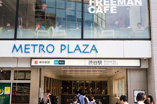 渋谷駅の入り口の高画質画像