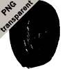 黒丸、透過PNGの文字素材 1